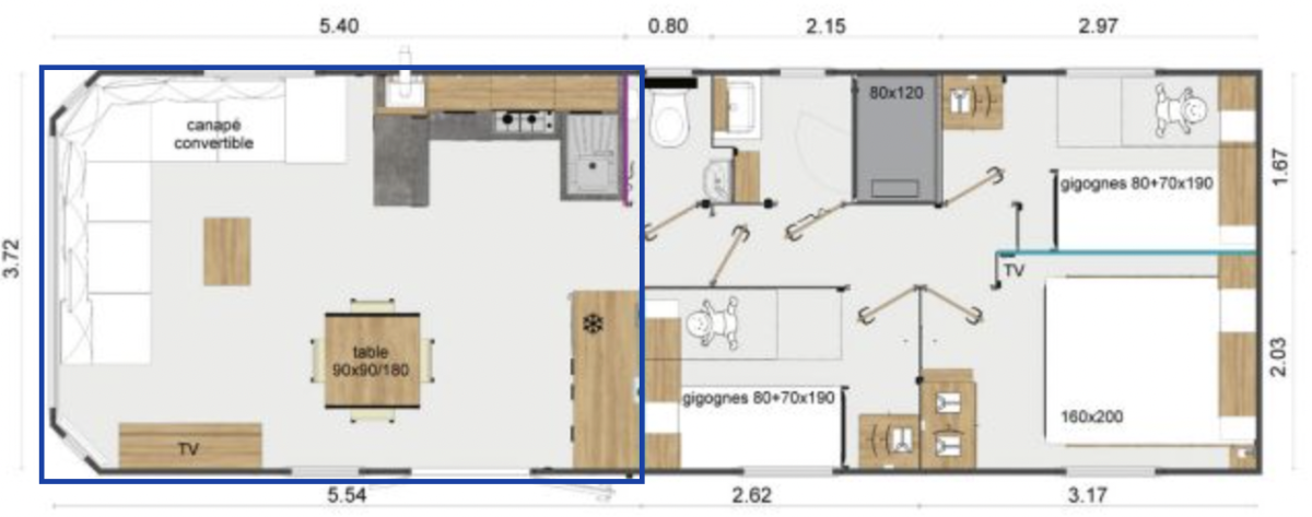 Mobil-home panoramique