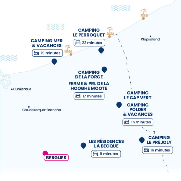 Localisation de la ville : Bergues