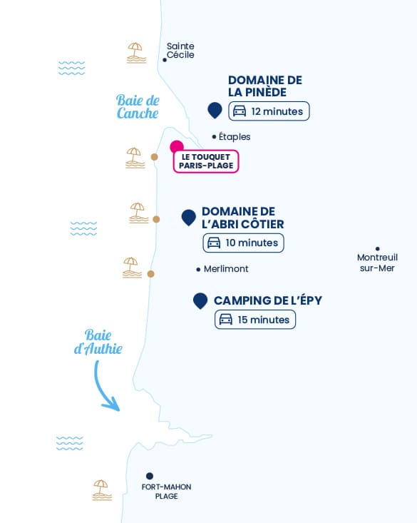 Localisation de la ville : Le Touquet-Paris-Plage