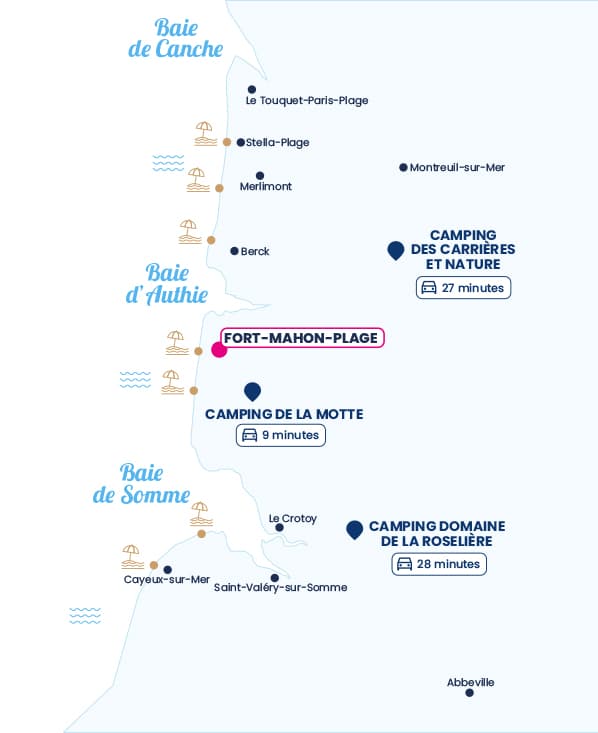 Localisation de la ville : Fort-Mahon-Plage